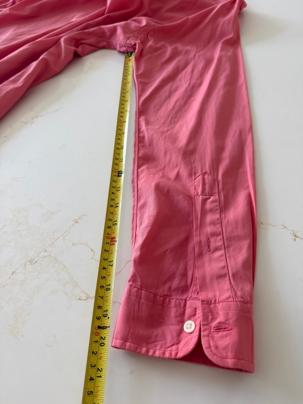 Polo Ralph Lauren light beach twill shirt in coral - Picture 5 of 8